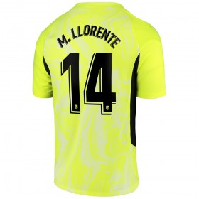Jalkapallo Pelipaidat Atlético Madrid M. Llorente 14 3 Paita 2020-2021 Lyhythihainen